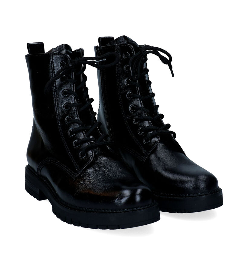 Gabor OptiFit Bottines en Noir en cuir (297222)