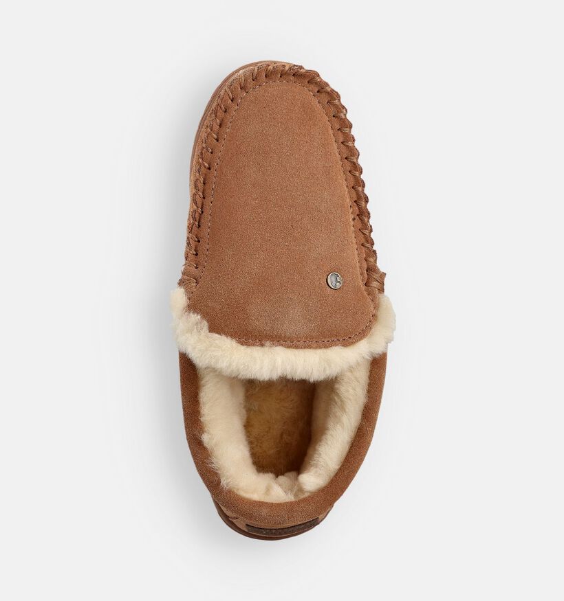 Grizzly Gesloten pantoffels Cognac voor heren (363336)
