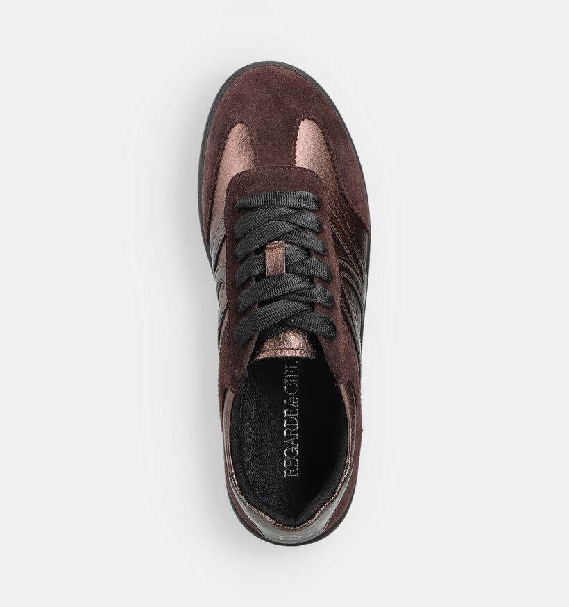 Regarde le Ciel Chaussures à lacets en Brun foncé pour femmes (365547) - pour semelles orthopédiques