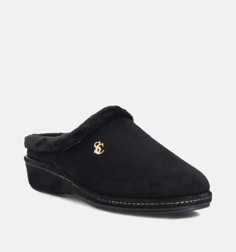 Scapa Zwarte Pantoffels voor dames (364044)