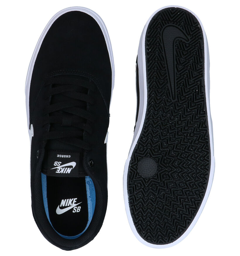 Nike SB Charge Zwarte Sneakers in daim (289576)