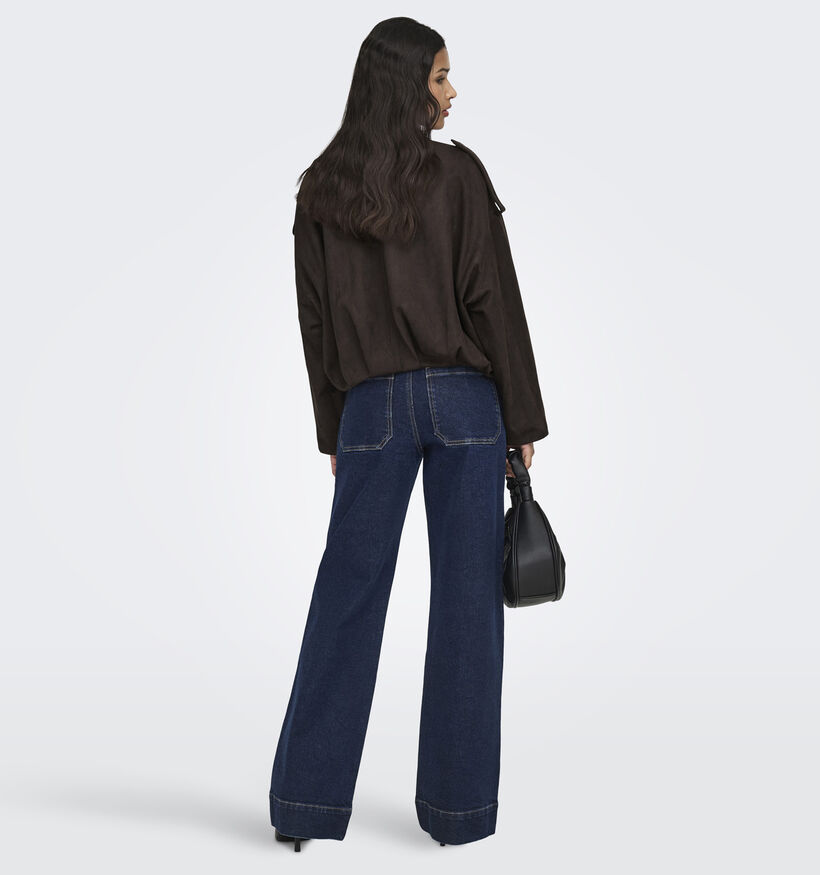 JDY Nia Faux Suede Manteau en Marron pour femmes (375091)