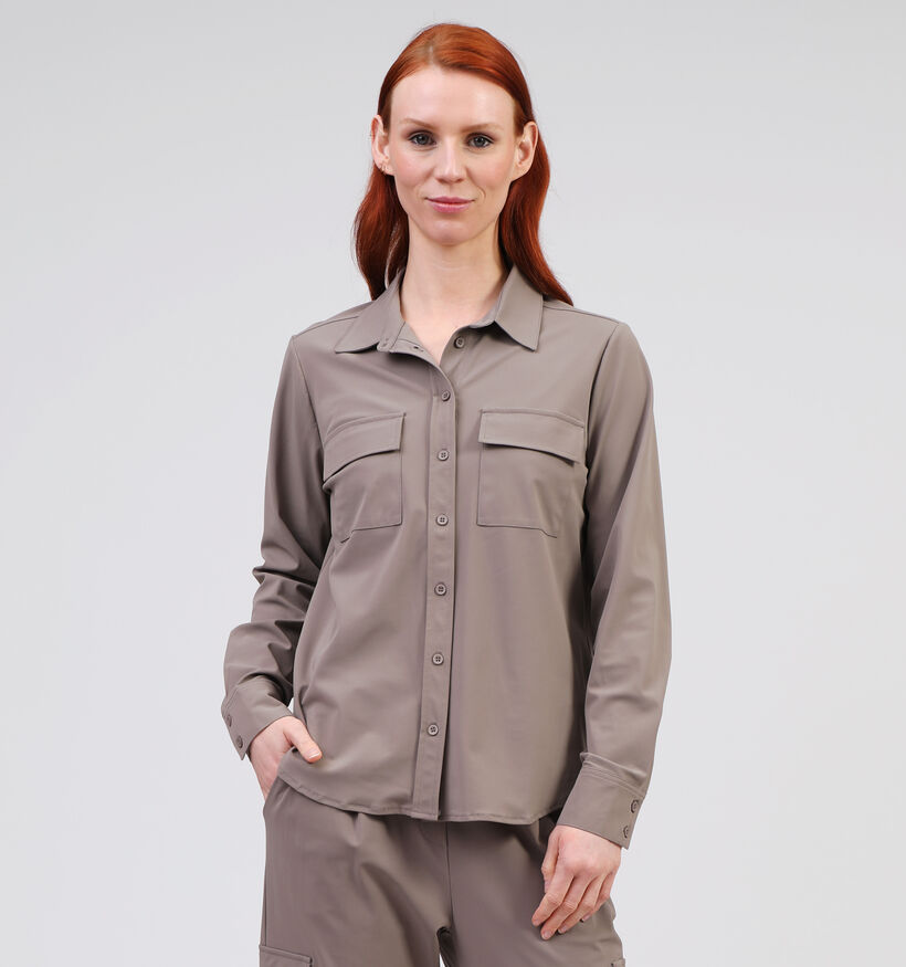 Expresso Blouse en Taupe pour femmes (356854)
