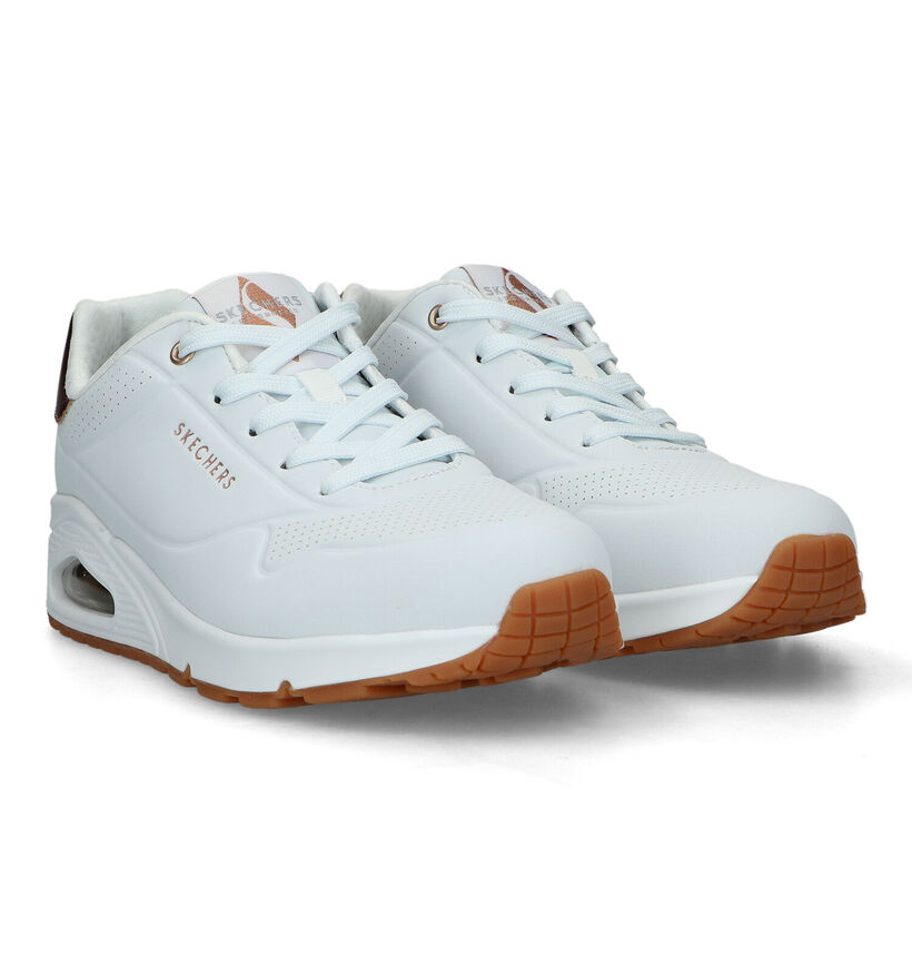 Skechers Uno Witte Sneakers voor dames (319372)