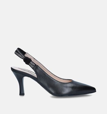 Slingbacks zwart