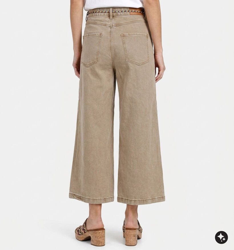 Minuit Beige Jeansbroek voor dames (381855)