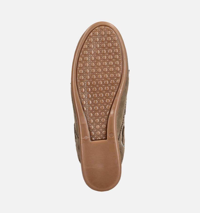 Laurent David Sabot Kakigroene Open Bootschoenen voor dames (384357)