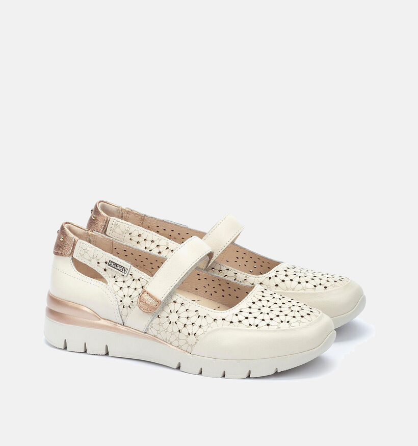 Pikolinos Cantabria Ecru Velcroschoenen voor dames (354671) - geschikt voor steunzolen