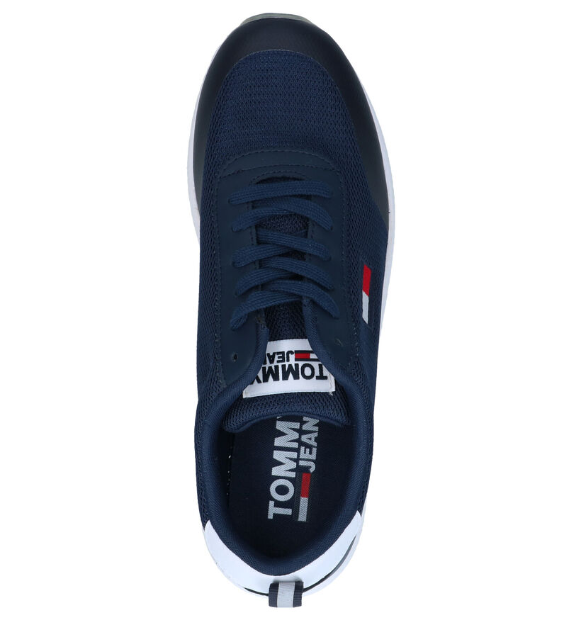 Tommy Jeans Baskets basses en Bleu foncé en cuir (276230)