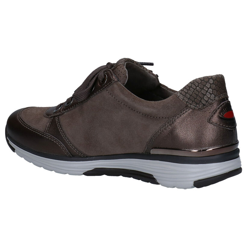 Gabor Rollingsoft Taupe Veterschoenen in leer (277859)