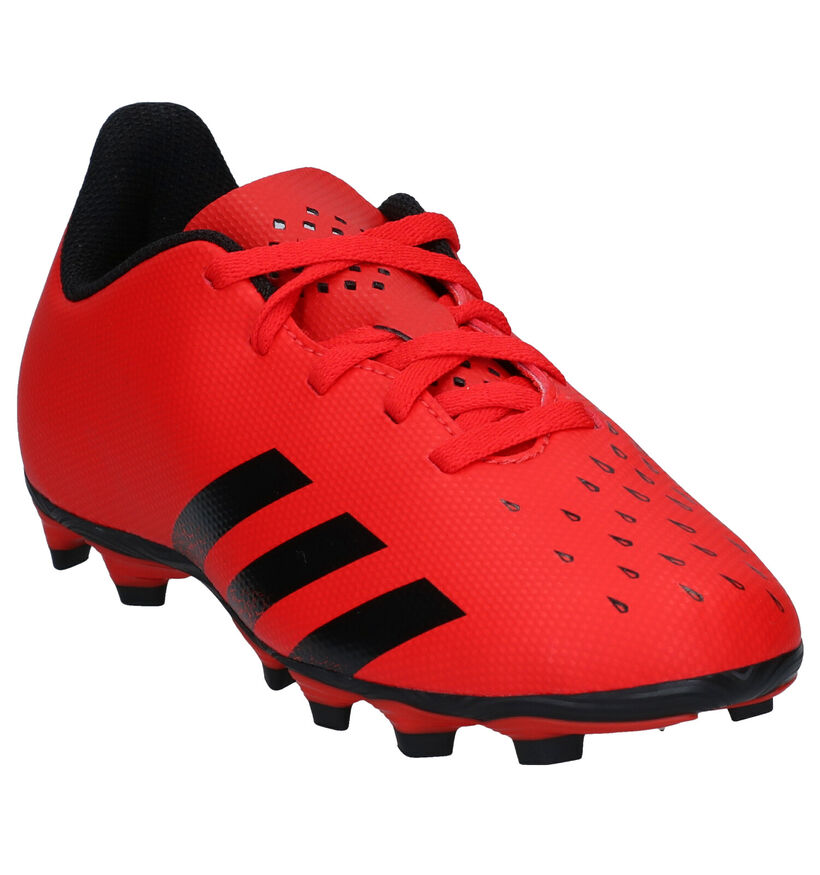 adidas Predator Chaussures de foot en Rouge en simili cuir (293289)