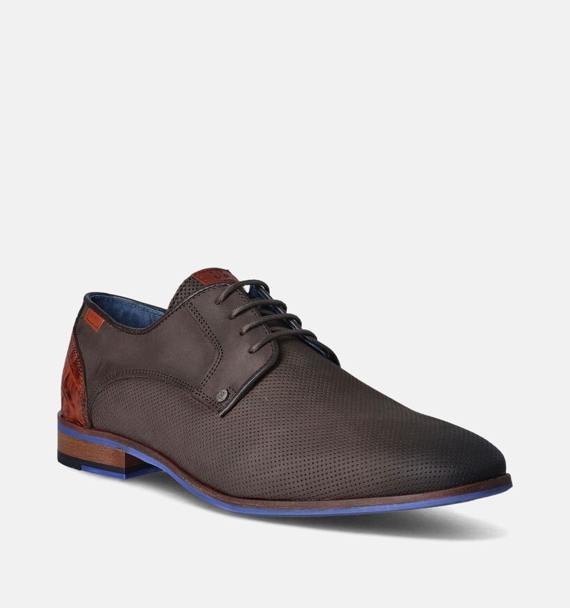 Berkelmans Chaussures classiques en Brun foncé pour hommes (357854) - pour semelles orthopédiques
