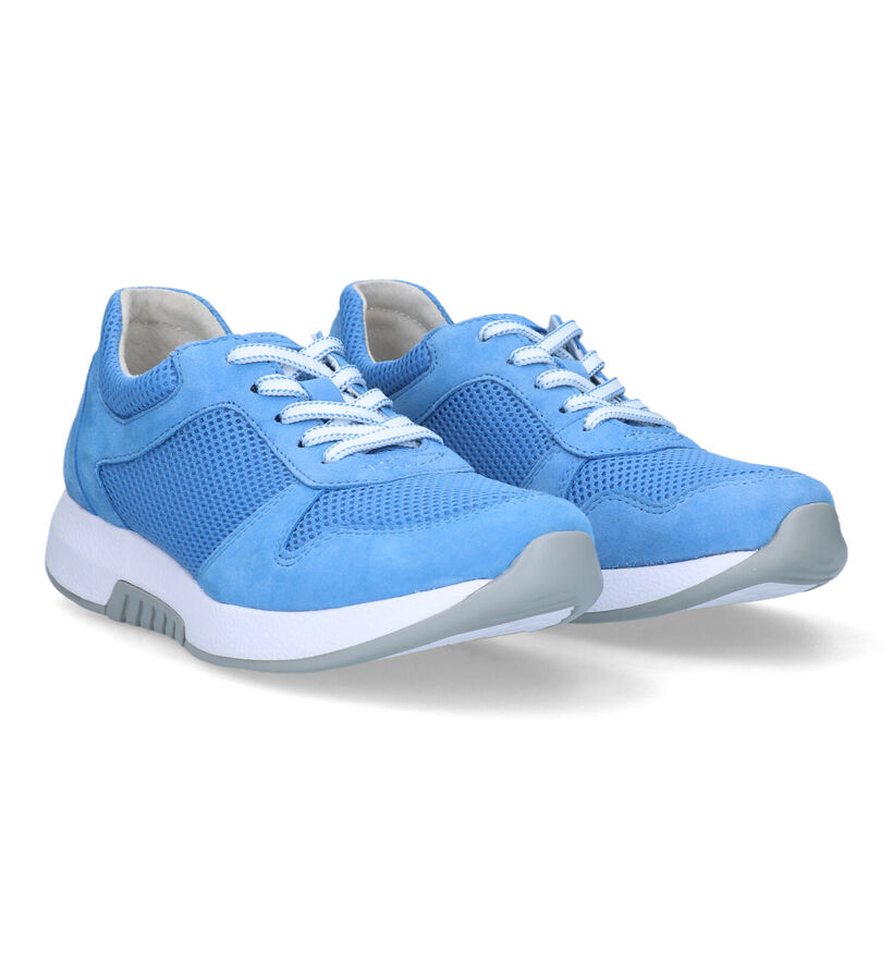 Gabor Rollingsoft Blauwe Sneakers voor dames (334330) - geschikt voor steunzolen