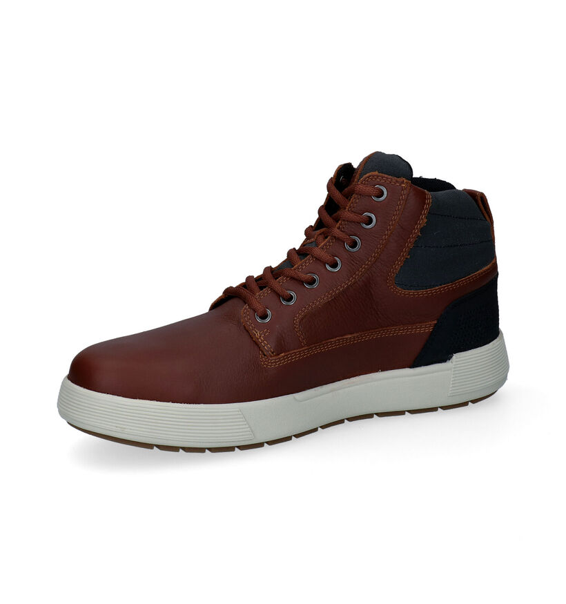 Geox Chaussures hautes en Brun foncé en textile (300884)