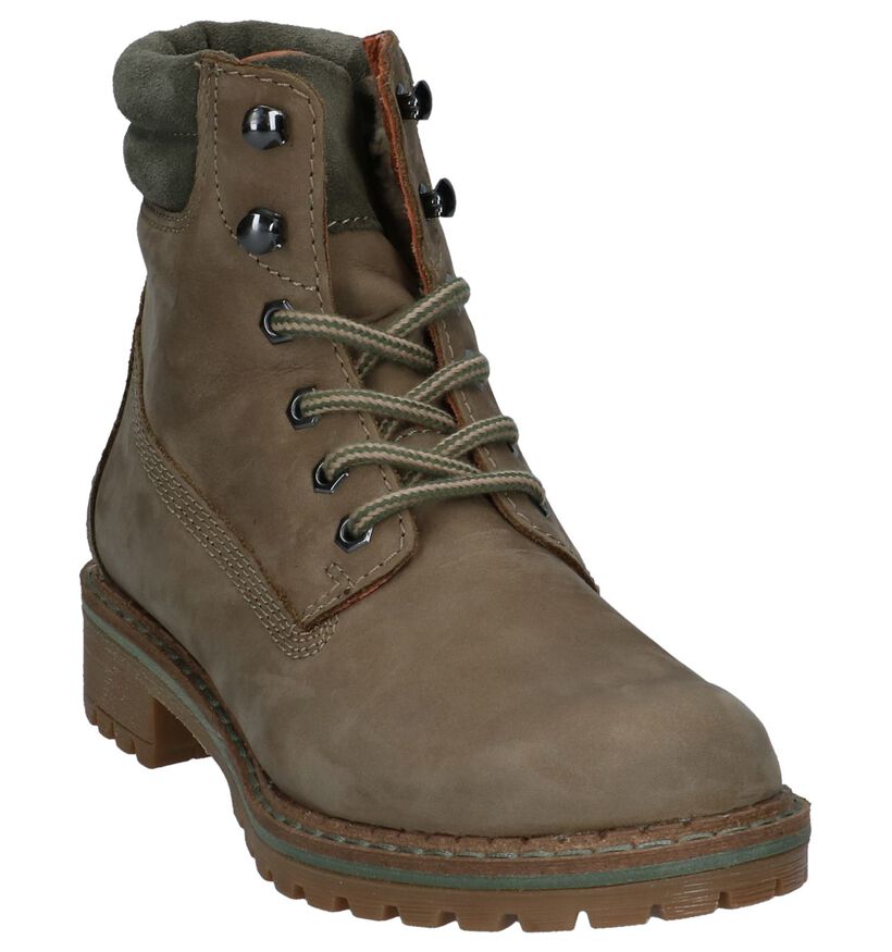 Donkerblauwe Veterboots Dazzle in nubuck (223952)