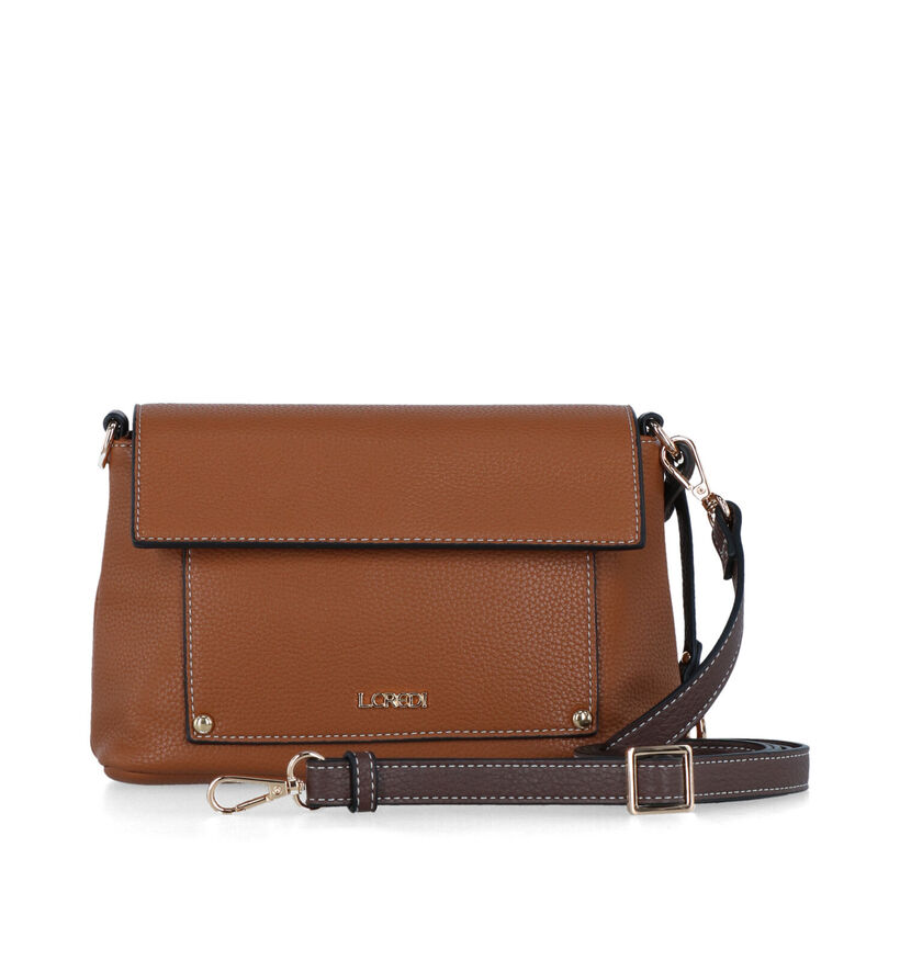 L.Credi Kahla Cognac Crossbody Tas voor dames (327562)