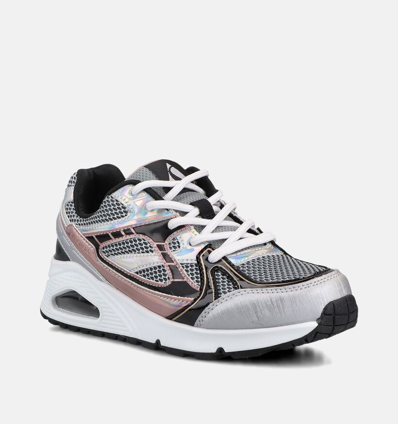 Skechers Uno Baskets basses en Argent pour filles (375700)