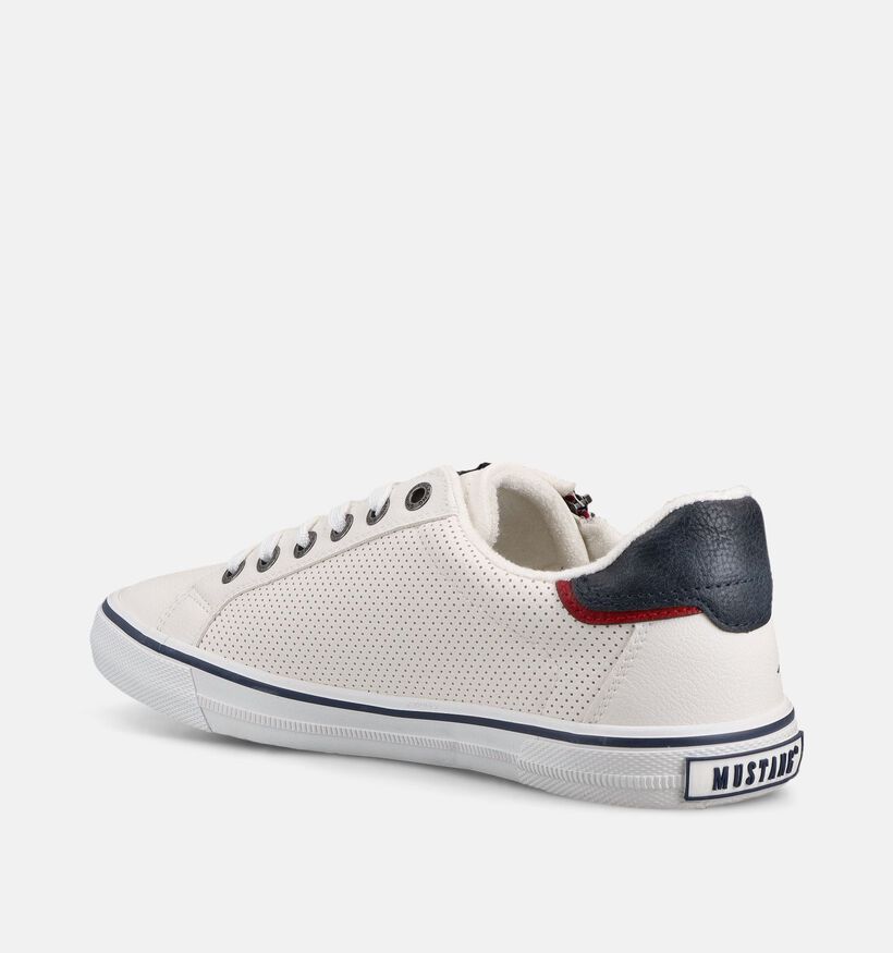 Mustang Witte Veterschoenen voor heren (372963)