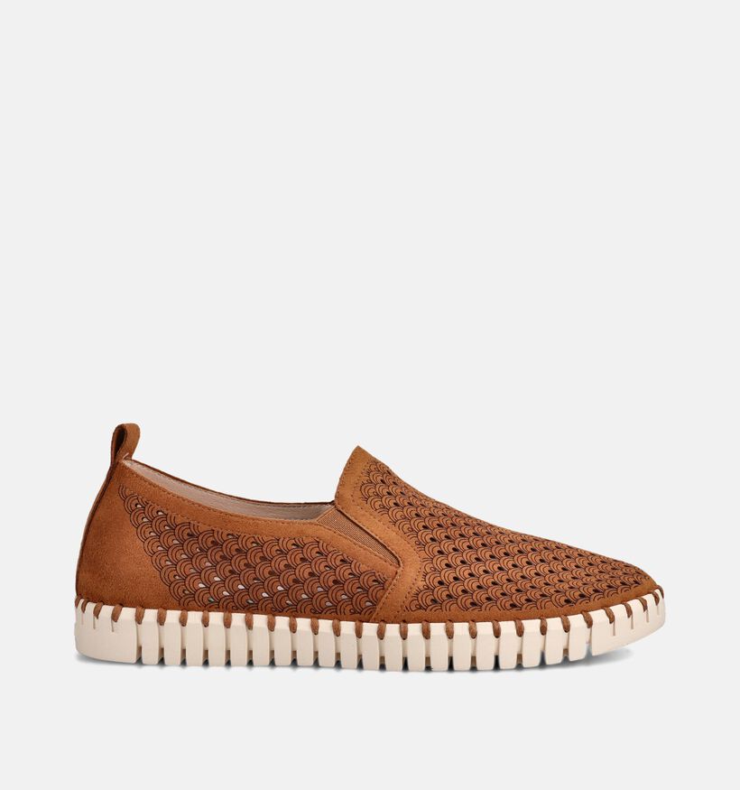 Ilse Jacobsen Tulip Cognac Instappers voor heren (356505) - geschikt voor steunzolen