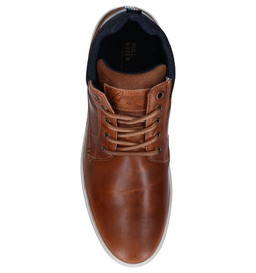 Cognac Veterboots Bullboxer in leer (260657)