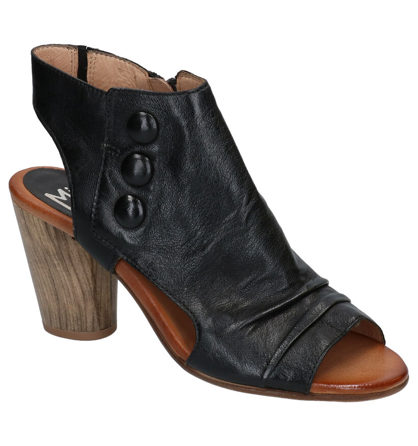 Miz Mooz Bella Sandales en Noir en cuir (272537)