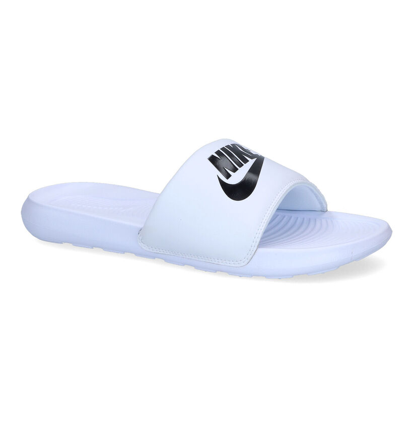 Nike Victori One Witte Badslippers in kunststof (302632)