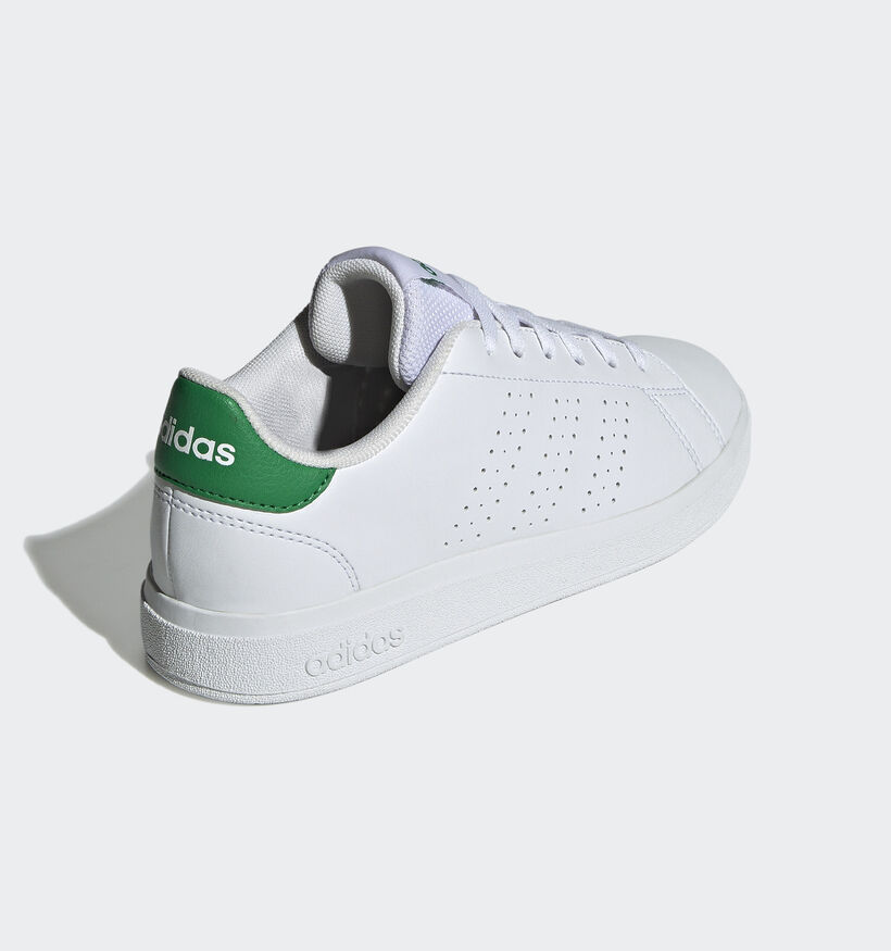 adidas Advantage Base 2.0 Baskets en Blanc pour filles, garçons (350236) - pour semelles orthopédiques