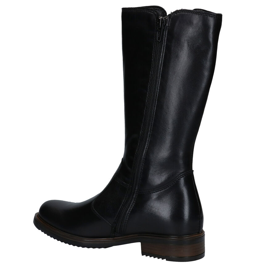 Loli Laly Bottes hautes en Noir en cuir (278476)