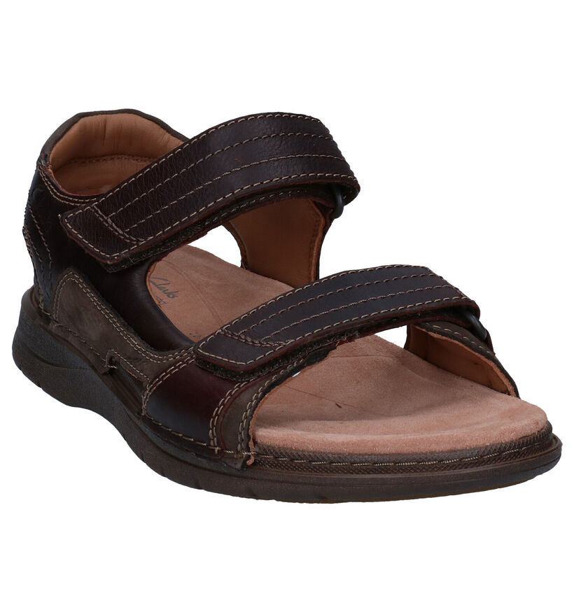 Clarks Nature Trek Bruine Sandalen in leer (288903)