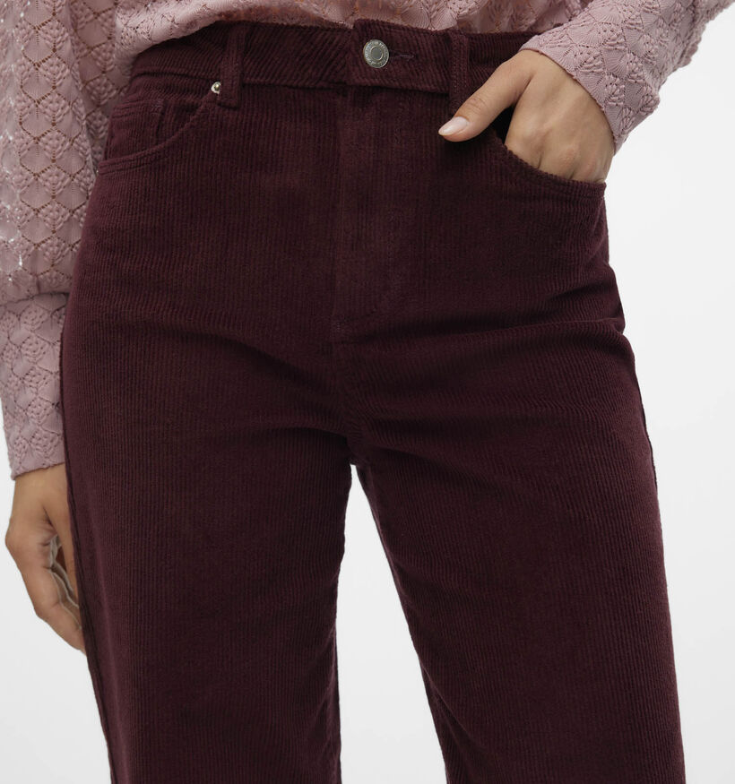 Vero Moda Tessa Pantalon classique en Bordeaux pour femmes (361197)