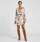Guess Robe mi-longue en Rose avec Ceintur&eacute;e pour femmes (375885)