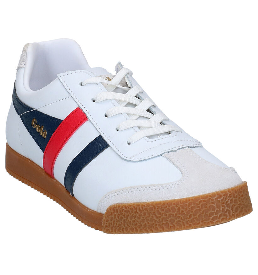 Gola Harrier Witte Sneakers in leer (288687)