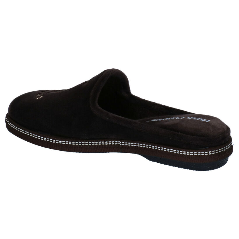 Hush Puppies Clema Pantoufles en Marron en textile (298463)