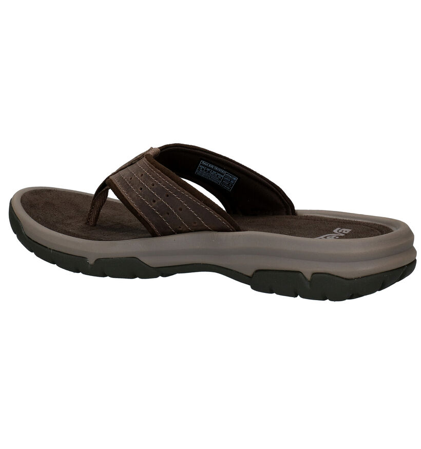 Teva Langdon Flip Bruine Teenslippers in leer (289135)