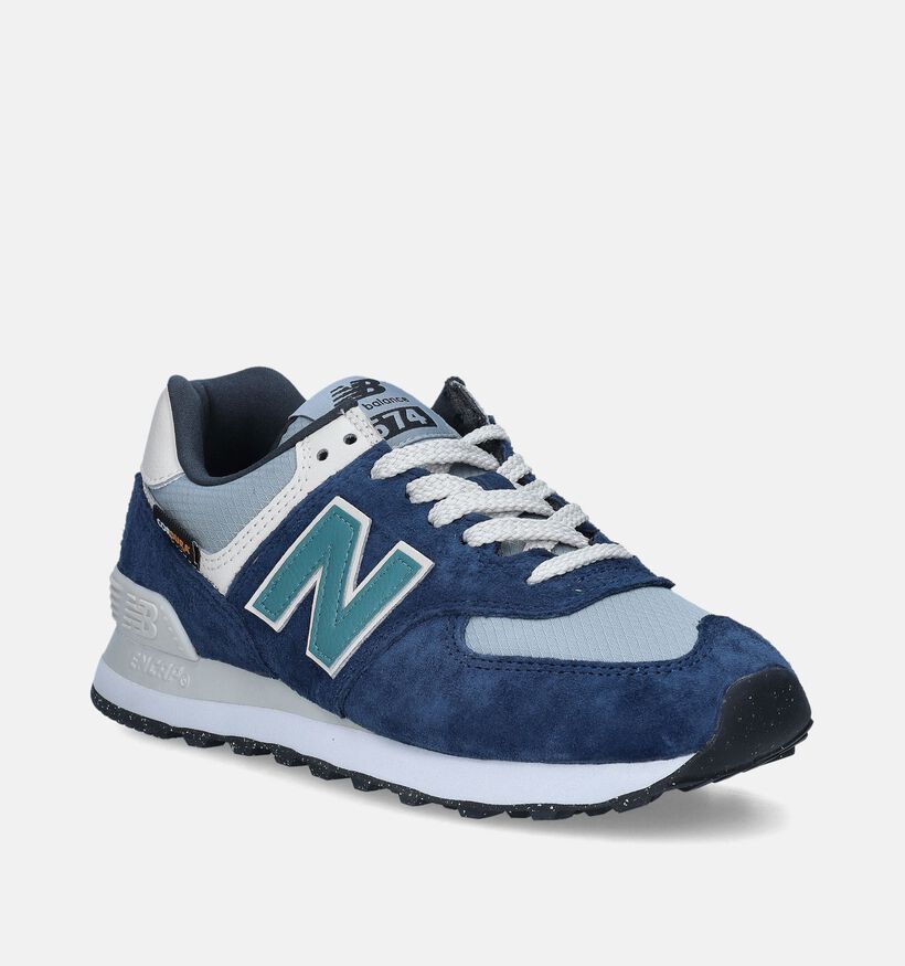 New Balance U 574 Baskets en Bleu pour femmes (349401) - pour semelles orthopédiques