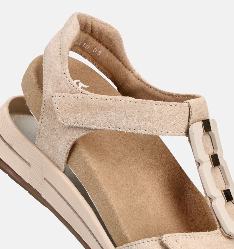 Ara Osaka Beige Sandalen voor dames (370836) - geschikt voor steunzolen