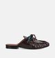 March23 Tilly Chocolat Croco Nu-pieds en Marron pour femmes (381086)