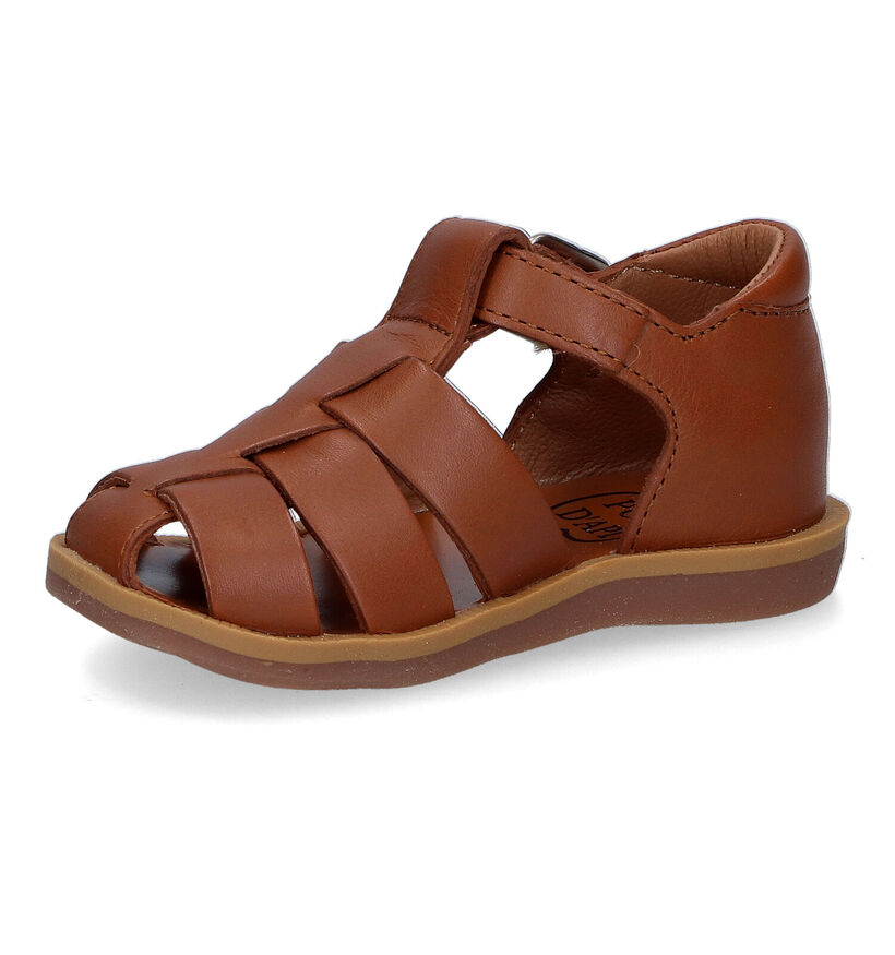 Pom d'Api Poppy Daddy Sandales en Cognac pour garçons (304799)