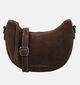 Hide & Stitches Donkerbruine Schoudertas voor dames (374218)