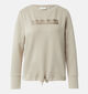 comma Pull en Taupe pour femmes (364849)