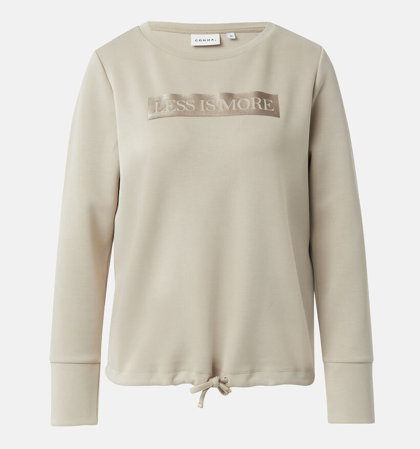 comma Pull en Taupe pour femmes (364849)