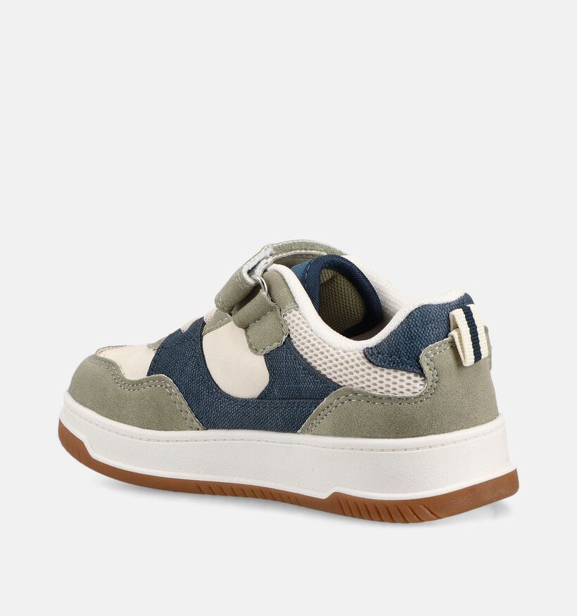 Milo & Mila Groene/Beige Sneakers voor jongens (371204)