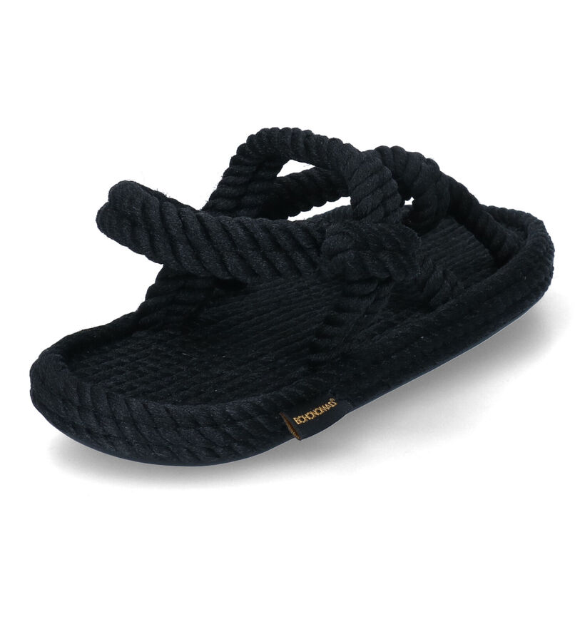 Bohonomad Mykonos Zwarte Sandalen voor dames (310967)