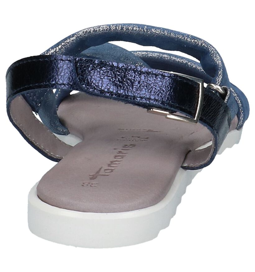 Geklede Sandalen Tamaris Donkerblauw in leer (214318)