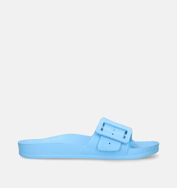 Badslippers blauw