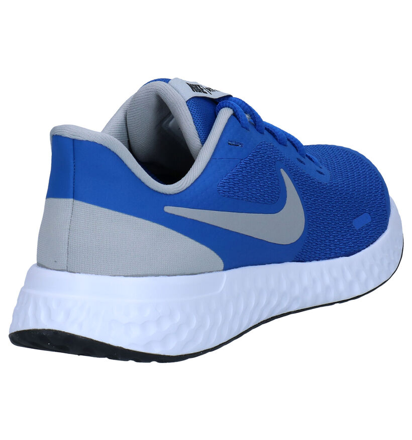 Nike Revolution Blauwe Sneakers in leer (284480)