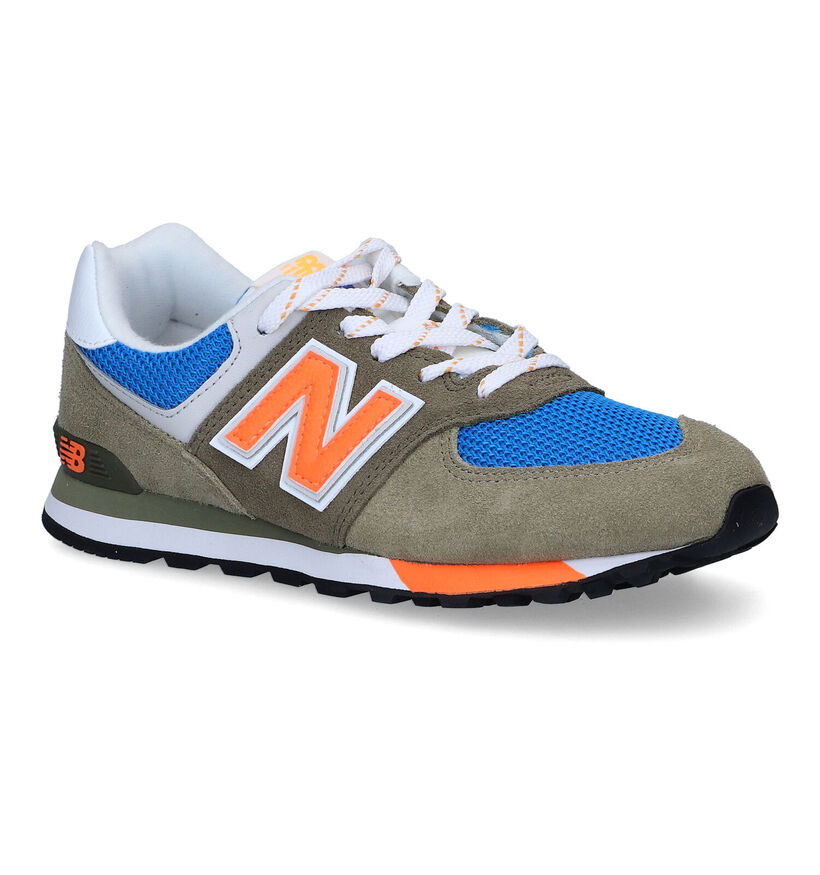 New Balance GC 574 Baskets en Vert pour garçons (319262)