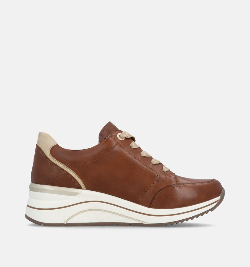 Remonte Cognac Sneakers met Sleehak voor dames (379856) - geschikt voor steunzolen