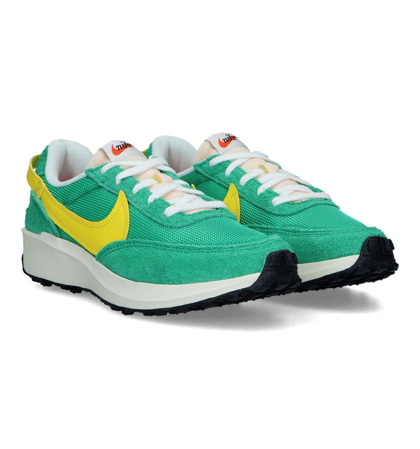 Nike Waffle Debut Groene Sneakers voor dames (324663) - geschikt voor steunzolen