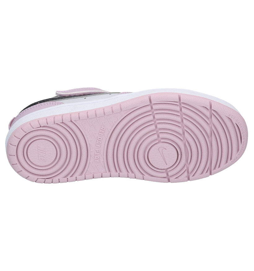 Nike Court Borough Baskets en Blanc pour filles, garçons (333172)